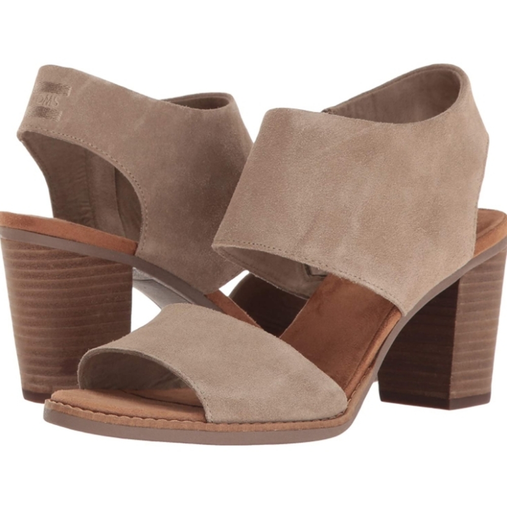Women's Tom's sandals 7.5 suede taup